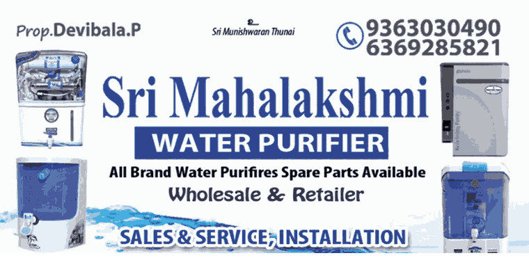 Sri Mahalakshmi RO water purifier dealers in chetpet